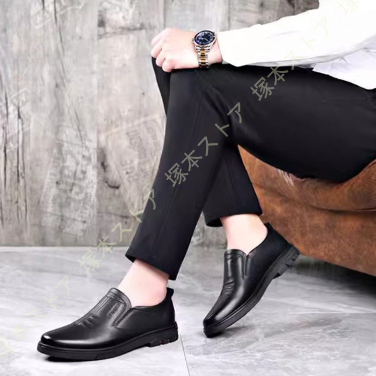 メンズ 走れるビジネスシューズ 紳士靴 紐なし スニーカー 軽量 防水