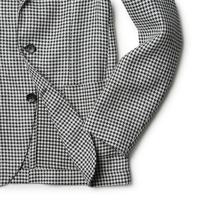 LARDINI（ラルディーニ） ジャケット ホップサック ハウンドトゥース