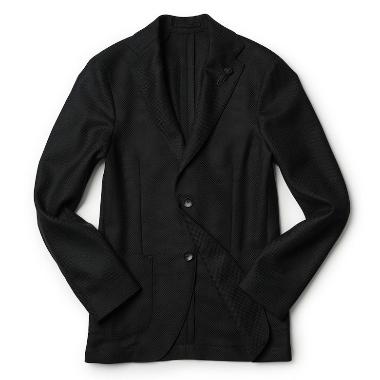 LARDINI（ラルディーニ） アンコンジャケット ウール ホップサック