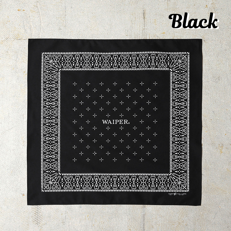 WAIPER.inc ワイパーインク BANDANA CROSS バンダナ クロス柄 日本製