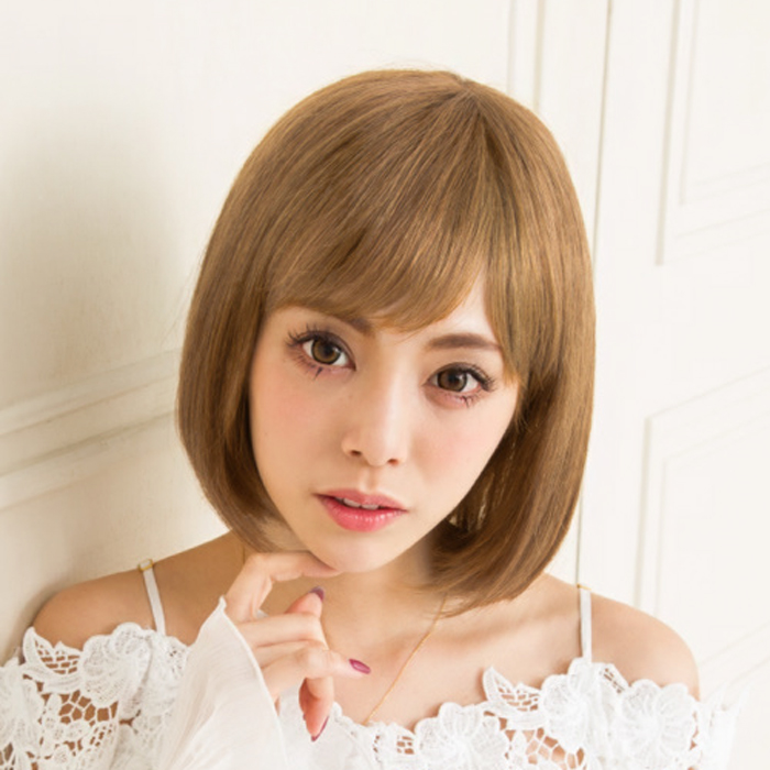 ウィッグ 人毛100% 医療用 女性 自然 ボブ フルウィッグ かつら