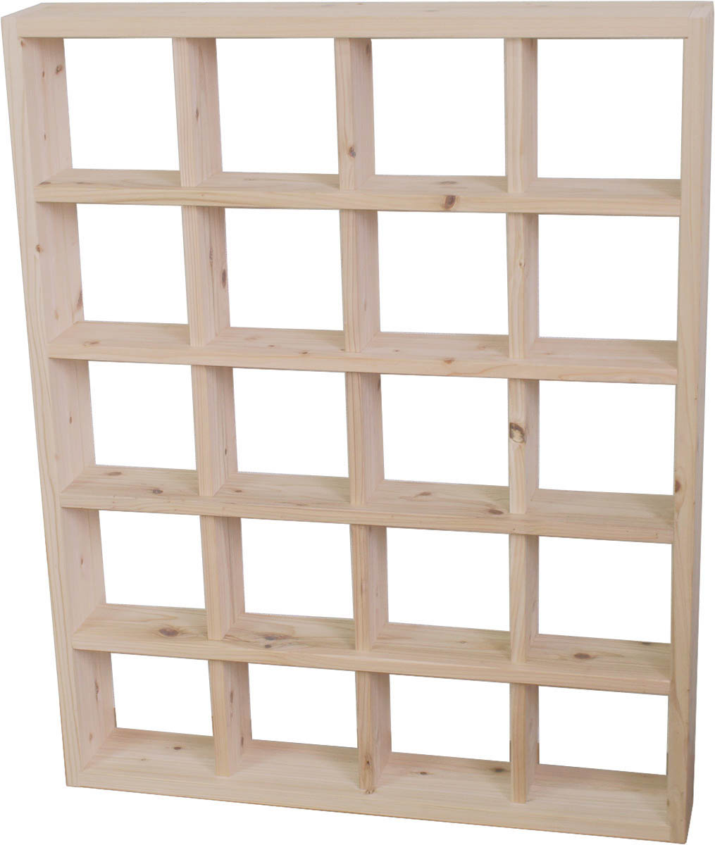 SUGI-インテリア】格子ラック 200型（内寸20cm） 4×5 【DIYキット