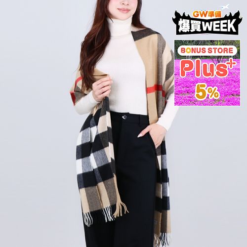 BURBERRY チェック カシミア マフラー」の人気商品一覧 | 安い商品を