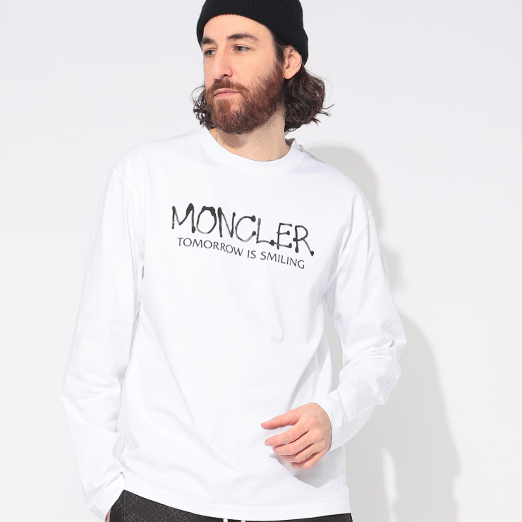 MONCLER（モンクレール） 長袖 Tシャツ メンズ 水性ロゴプリント