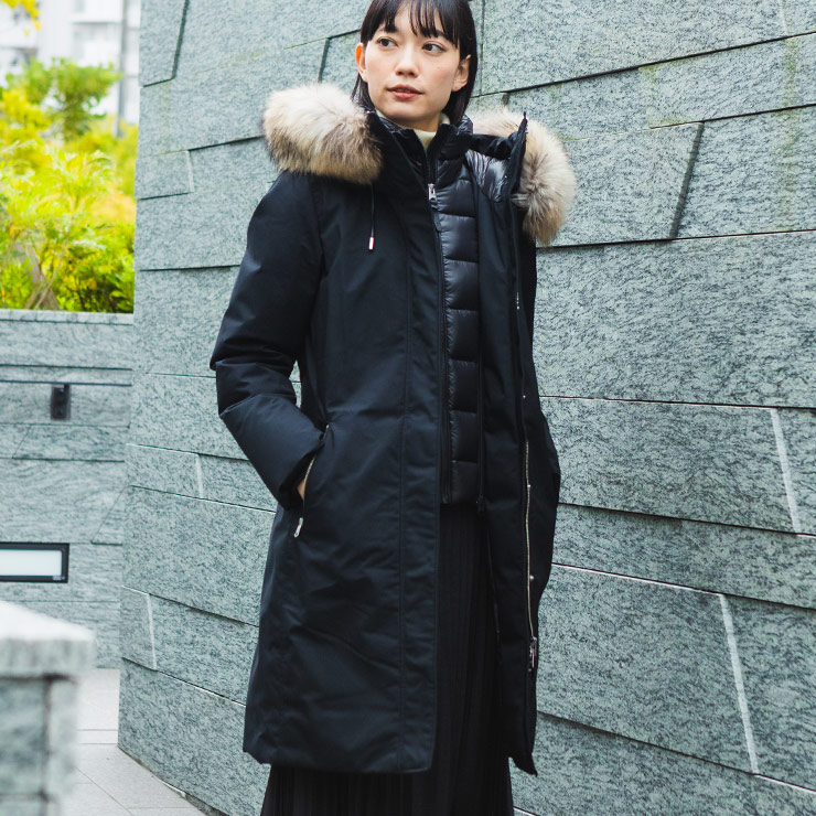 Mackage マッカージュ ダウンコート アウター レディース ファーフード