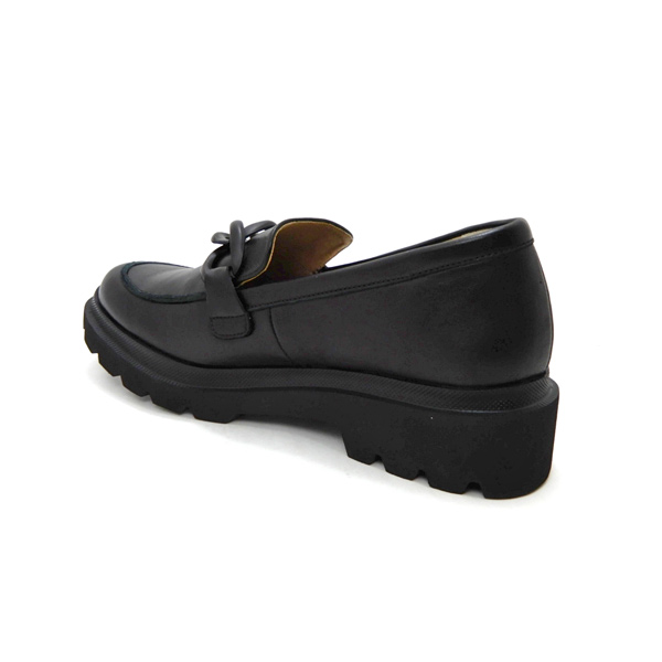 FIZZ REEN（フィズリーン） ビットローファー レディース 本革 黒 幅広