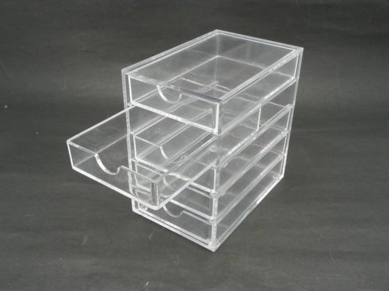 スマイル アクリル小物ケース 5段 741165 1個（ご注文単位1個)【直送品