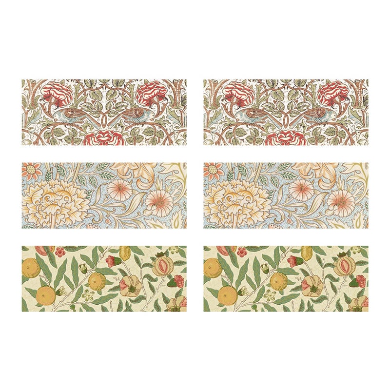 シール ウィリアム・モリス柄 フルーツ 3柄×4片 98070 10冊/束（ご注文