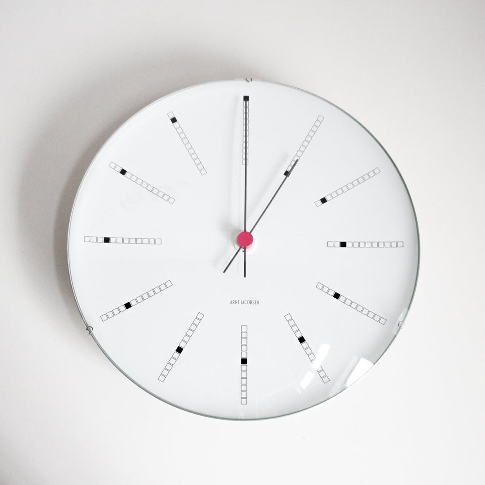 ARNE JACOBSEN Wall Clock Bankers 290mm ホワイト | Shinc lab
