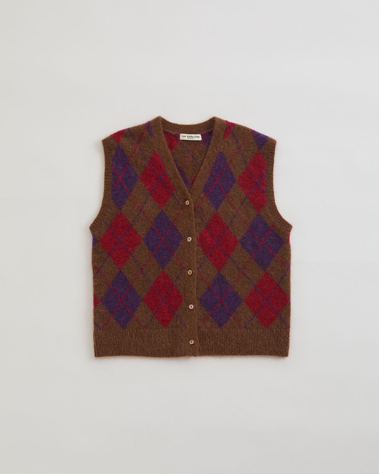 ARGYLE KNIT VEST – Shinzone