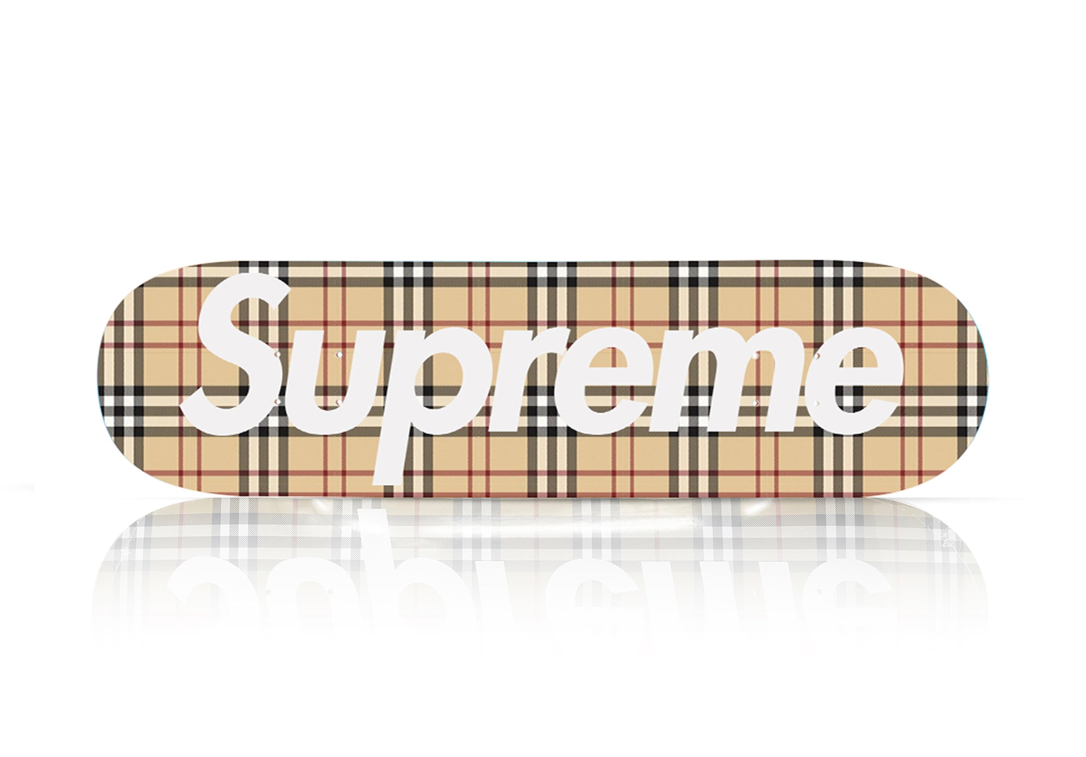 SUPREME 'Burberry' (2022) Skateboard Deck (beige) – Sk8 Of The Art