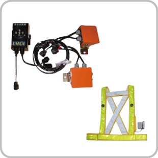 重機用作業員接近検知・警報装置 トラぽん太(車両用)｜通信・安全管理