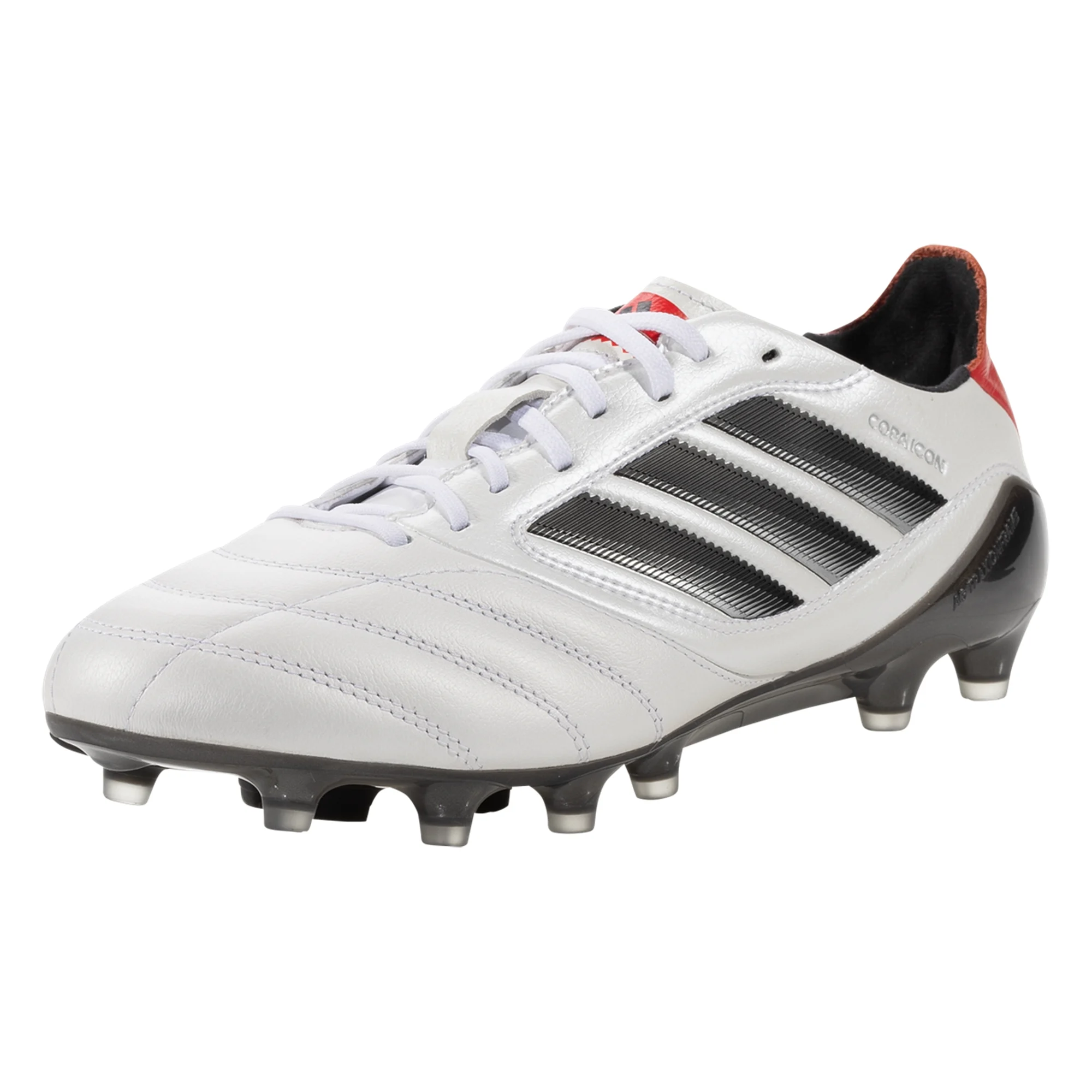 adidas Copa Icon II FG/AG Soccer Cleats (White/Black/Pure Ruby