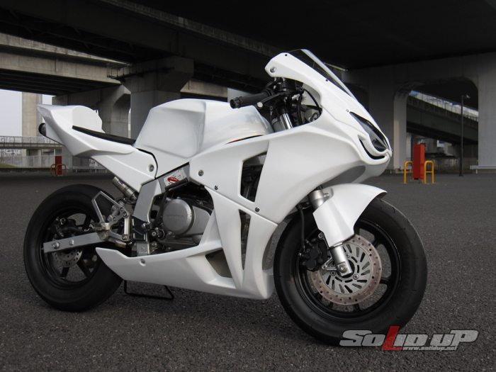 NSF100用 08:CBR1000RRレプリカ アンダーカウル (白ゲル) / ソリッドアップ