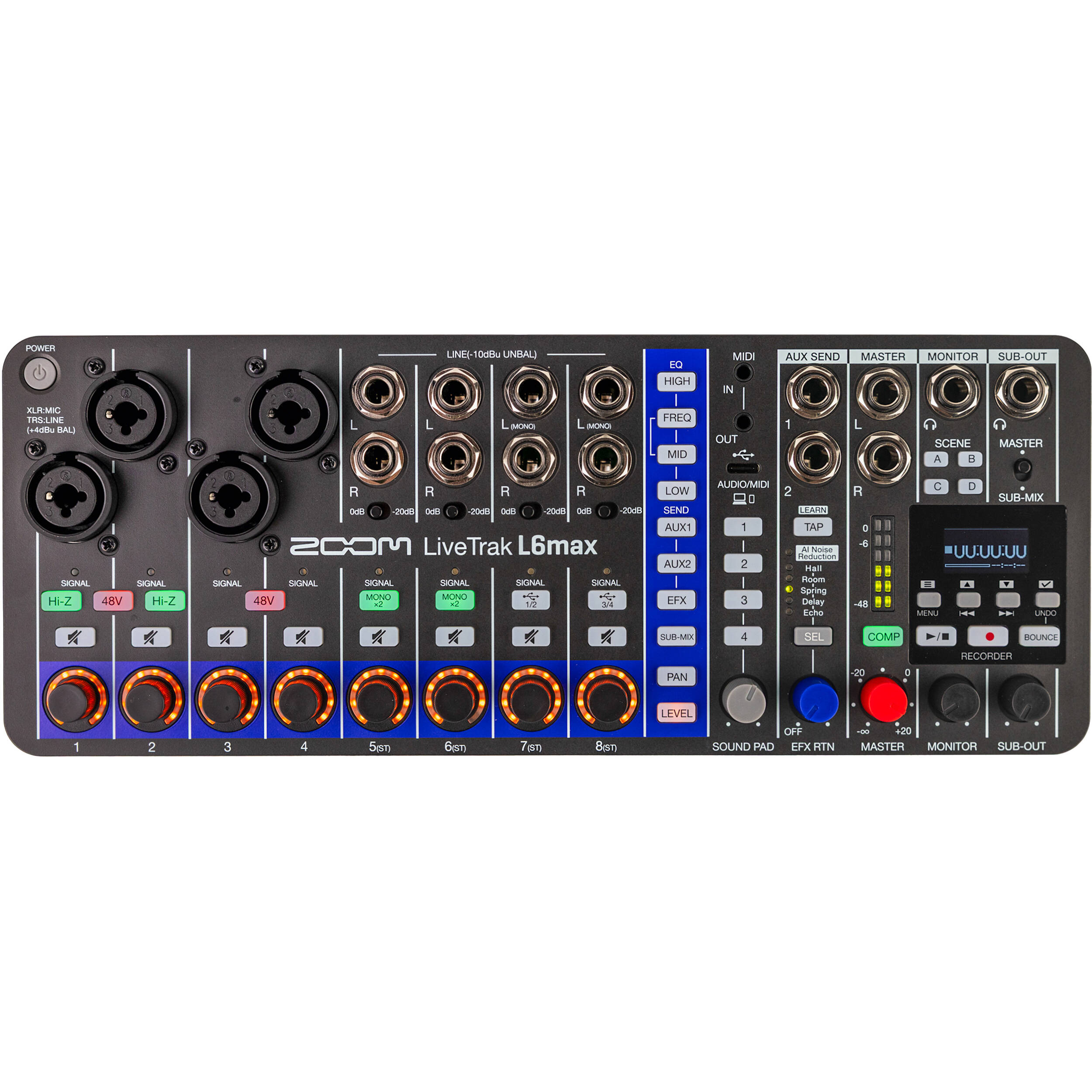 Zoom LiveTrak L6max | Digital Mixers | Soundium