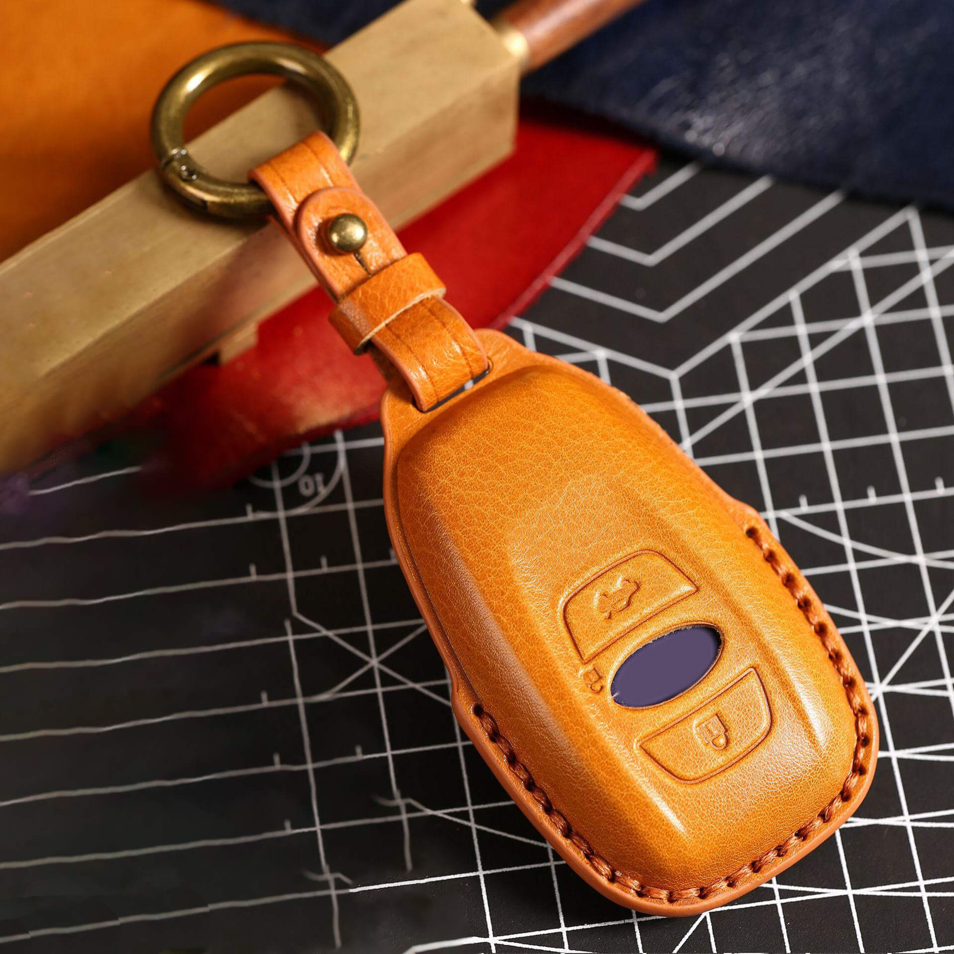 スバル】キーリング付きレザースマートキーケース〔Bタイプ〕