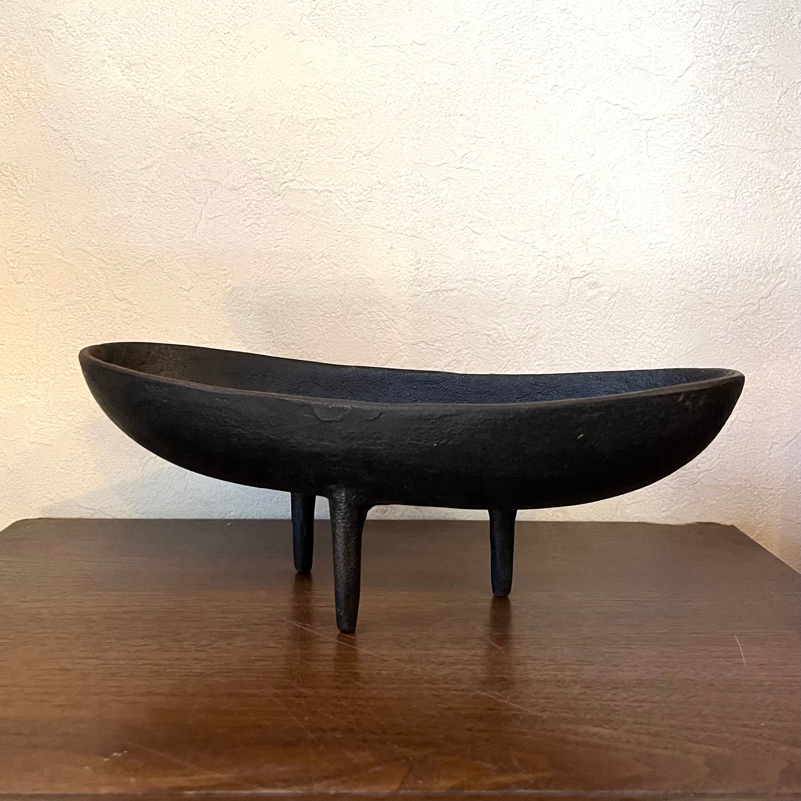 南部鉄器【三つ足水盤】馬場忠寛 花器 鋳物 鋳造 ヴィンテージ 伝統