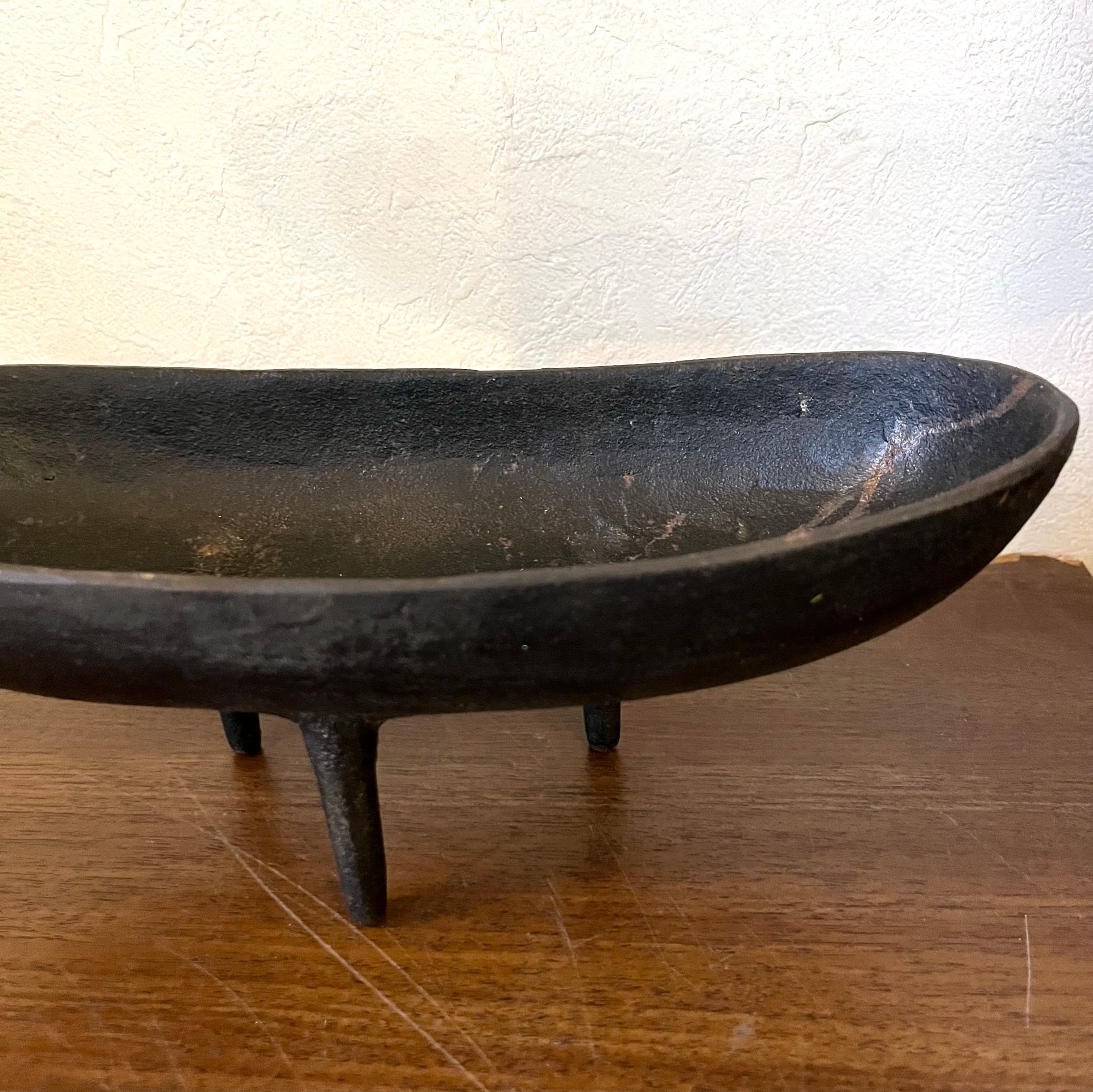 南部鉄器【三つ足水盤】馬場忠寛 花器 鋳物 鋳造 ヴィンテージ 伝統