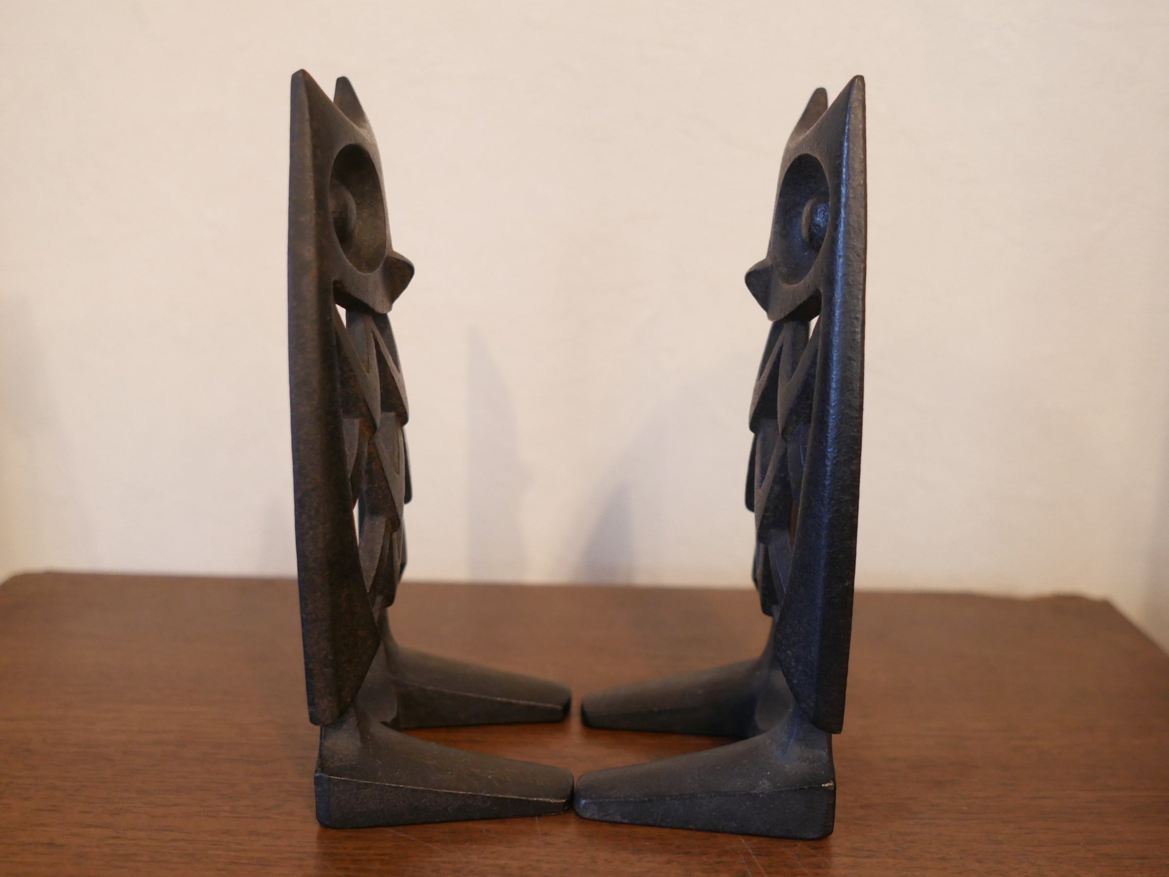 南部鉄器 ミミズクのブックエンド 馬場忠寛 ヴィンテージ 伝統工芸