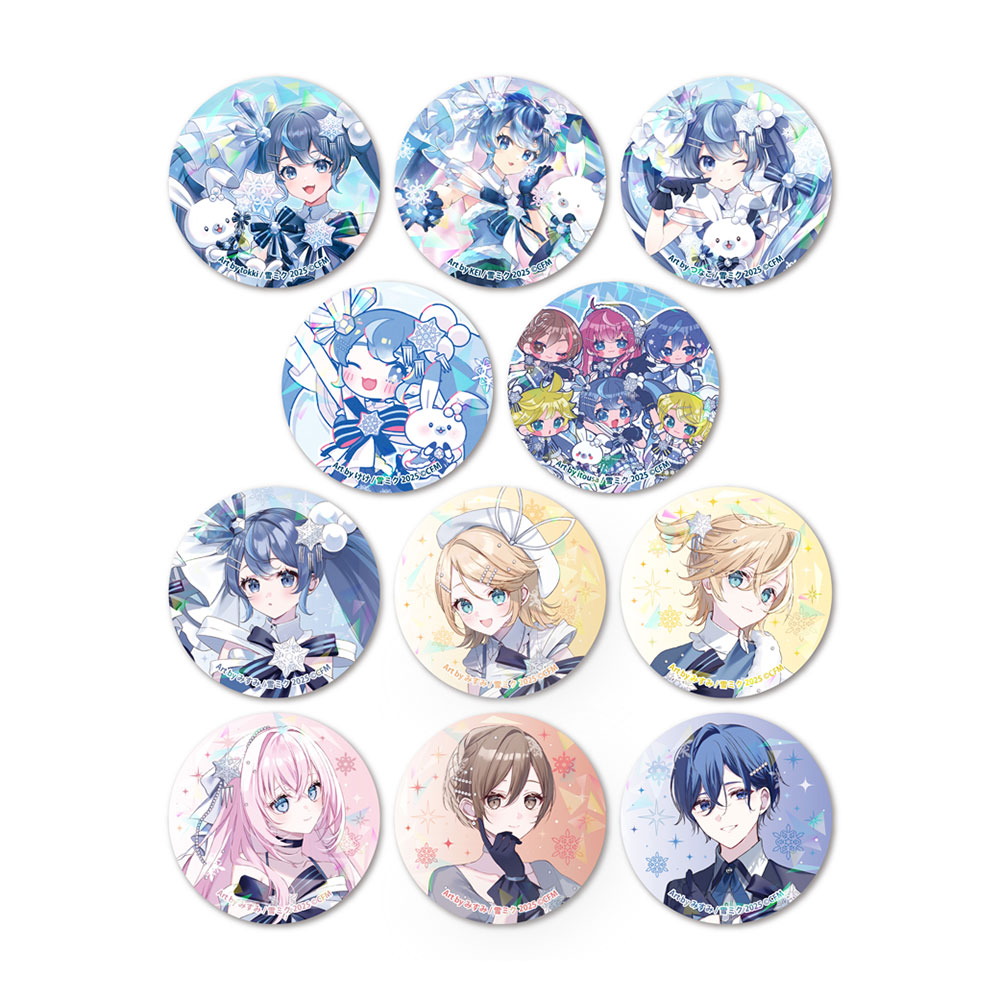 グッズ]SNOW MIKU 2025 ランダムキラキラ缶バッジ｜SNOW MIKU 2025