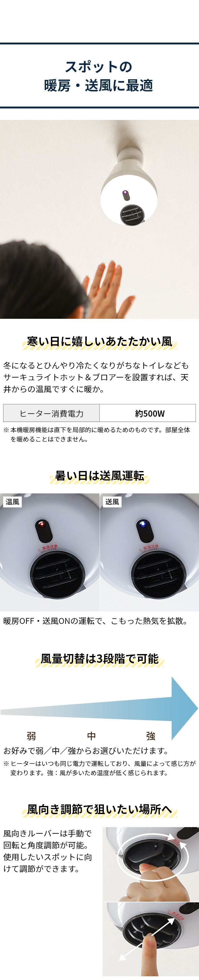 サーキュライト シーリングファンライト ホット＆ブロアー DSLH60HCWH