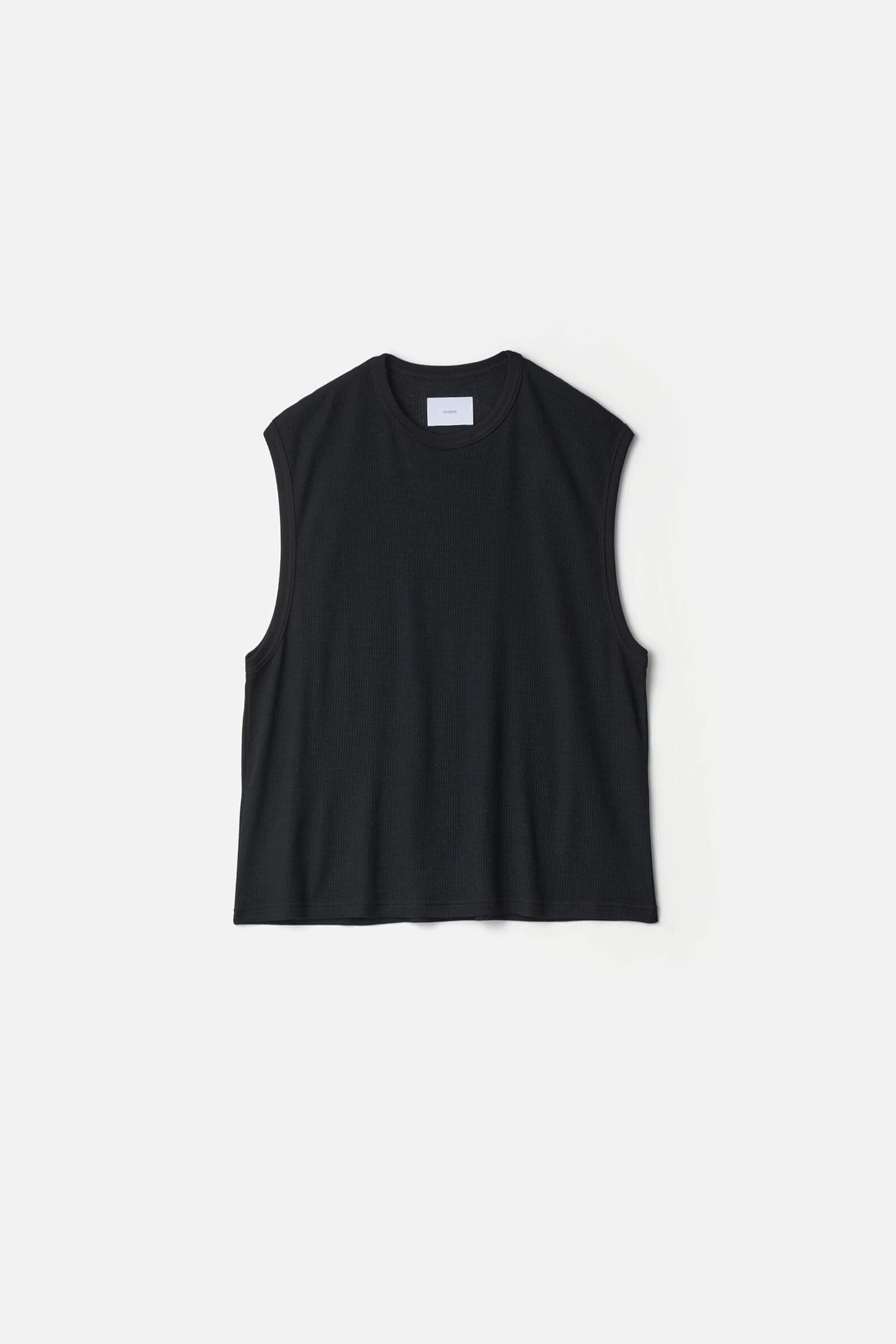FINE WOOL OVERSIZED NO SLEEVE TEE – ssstein