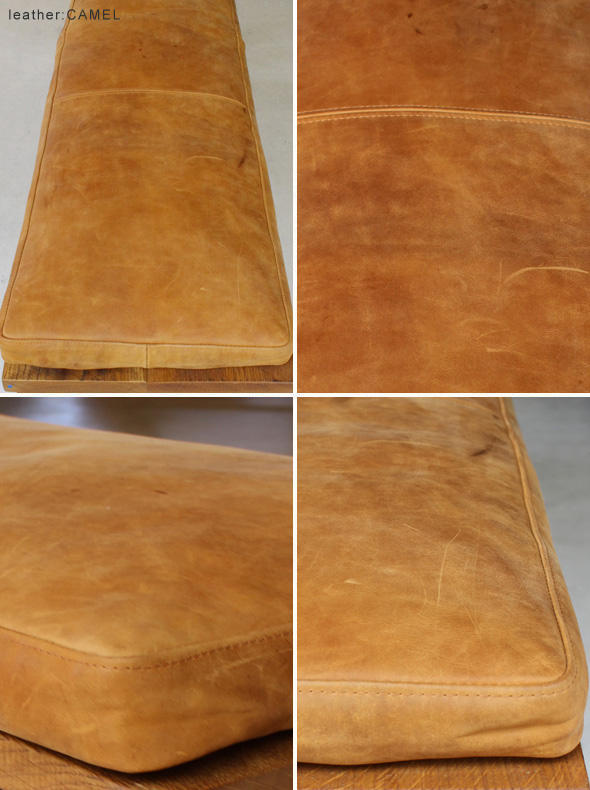 ≪ベンチ≫【無垢オーク木組ベンチ＋ベンチクッション/セット販売