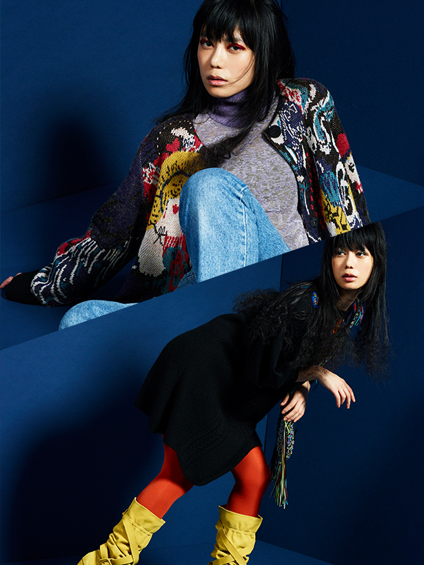 IZUMIが着こなす「トクコ プルミエヴォル」の秋冬スタイル | エル