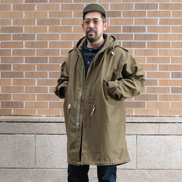M-1951 PARKA-SHELL / ORIGINAL MILITARY BACK SATIN / OLIVE — SPEEDWAY