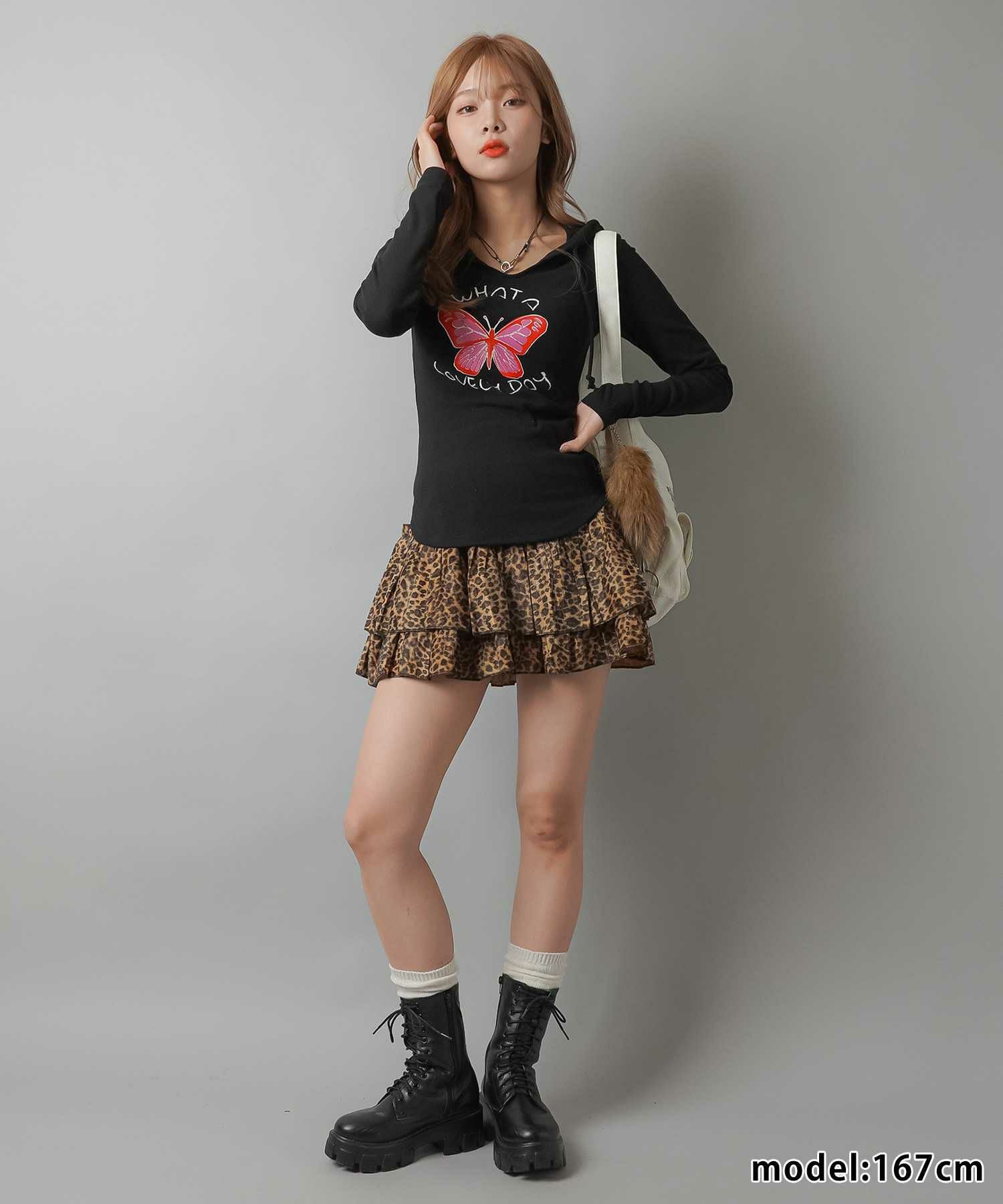 34%OFF】ヒョウ柄ミニスカート/スカパン｜トレンドアイテム｜SPINNS