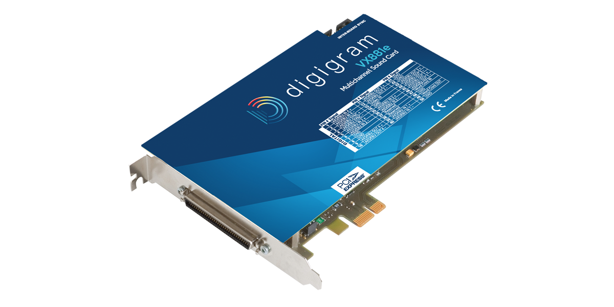 VX881e Multichannel PCM Sound Card - 8chデジタル入出力(アナログ無)