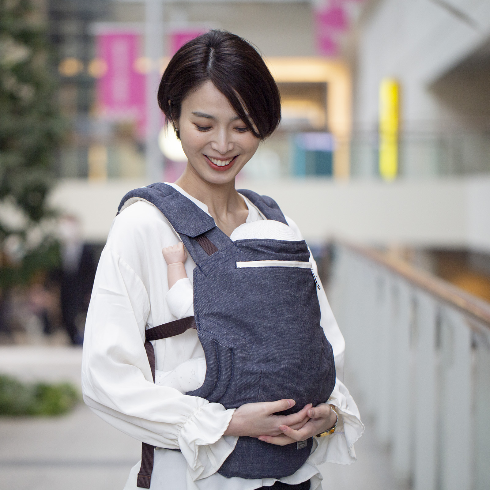 色落ちしない国産デニムの抱っこひも[sun&beachベビーキャリア]