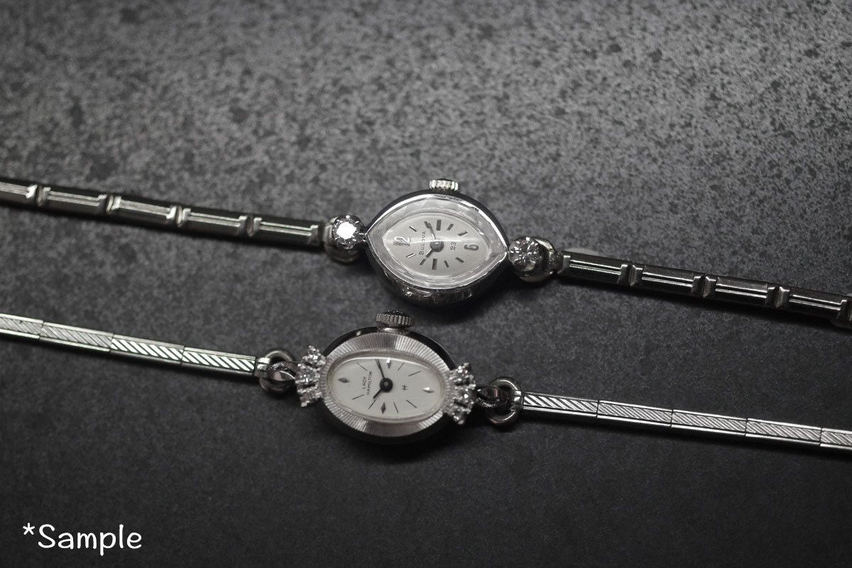 OMEGA オメガ 18金ホワイトゴールド＆ダイヤモンド ブレス選べます