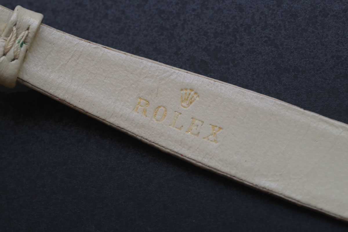 ROLEXオリジナル 純正カメレオン用 アンティーク革ベルト 単品売り