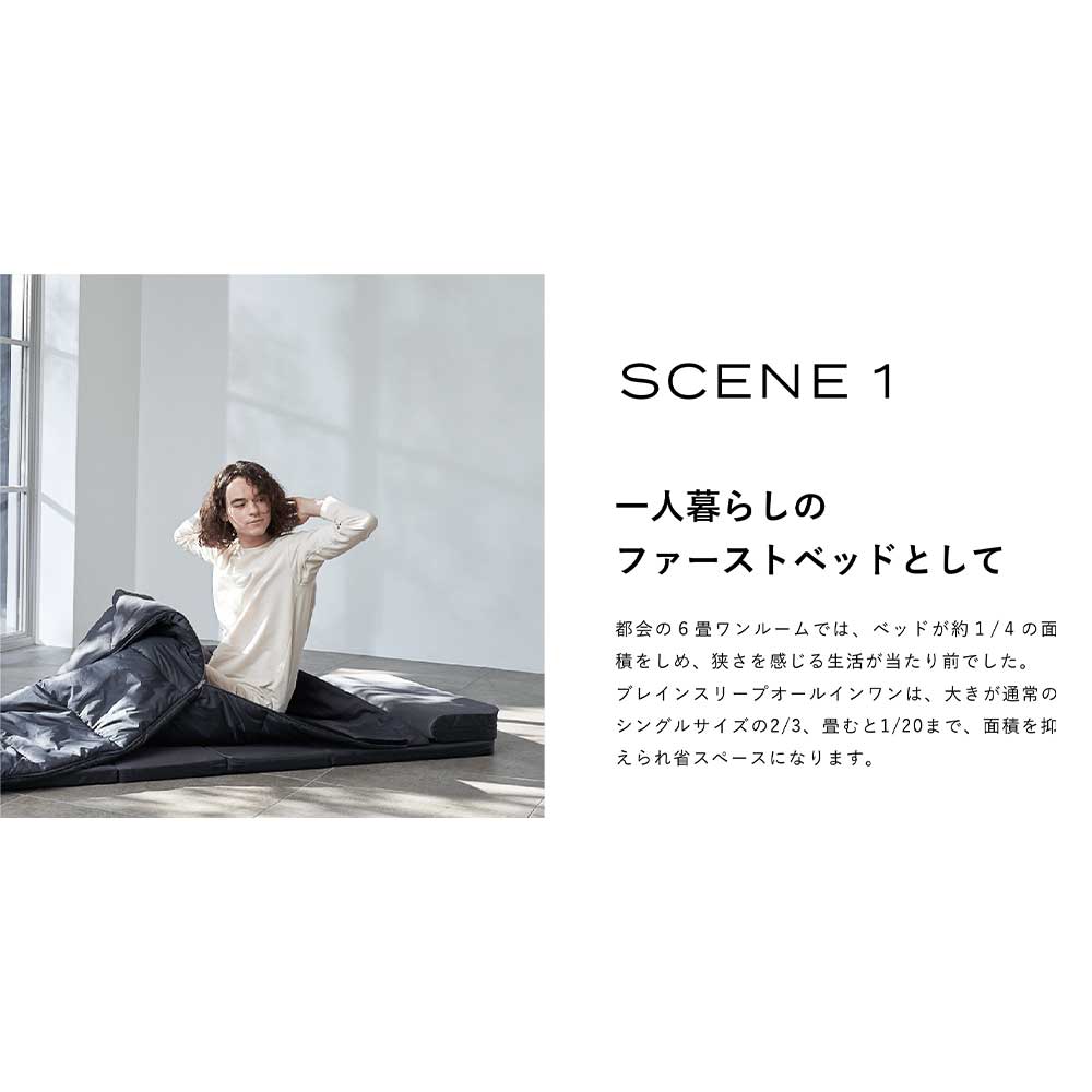 数回利用】ブレインスリープ ALL IN ONE マットレス＆ピロー 数回利用