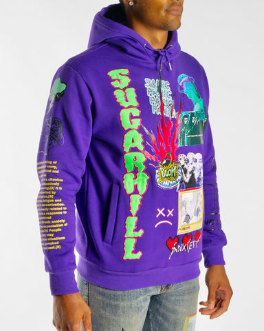 ANXIETY PURPLE HOODIE – Sugarhill