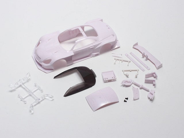 LEXUS SC430 GT500 2012 (UNPAINTED) 1-28 White Body Set Mini-Z Cars