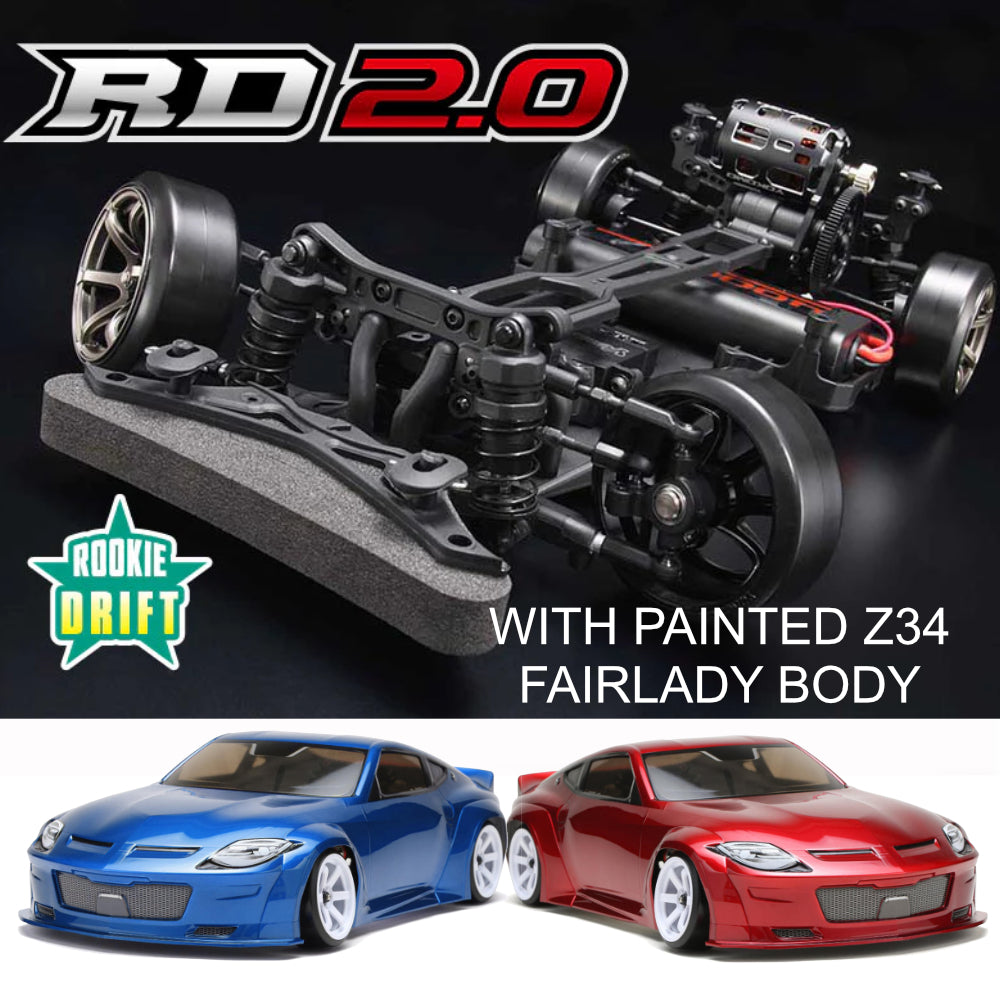 RD 2.0 ROOKIE RWD 1-10 RC Drift Car kit + Painted Fairlady Z Body