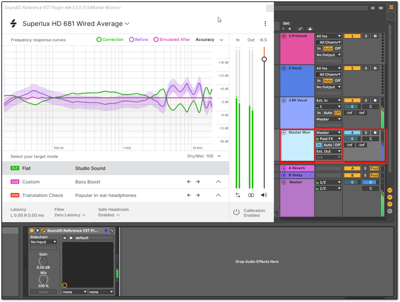 Using a dedicated monitoring bus for the SoundID Reference DAW