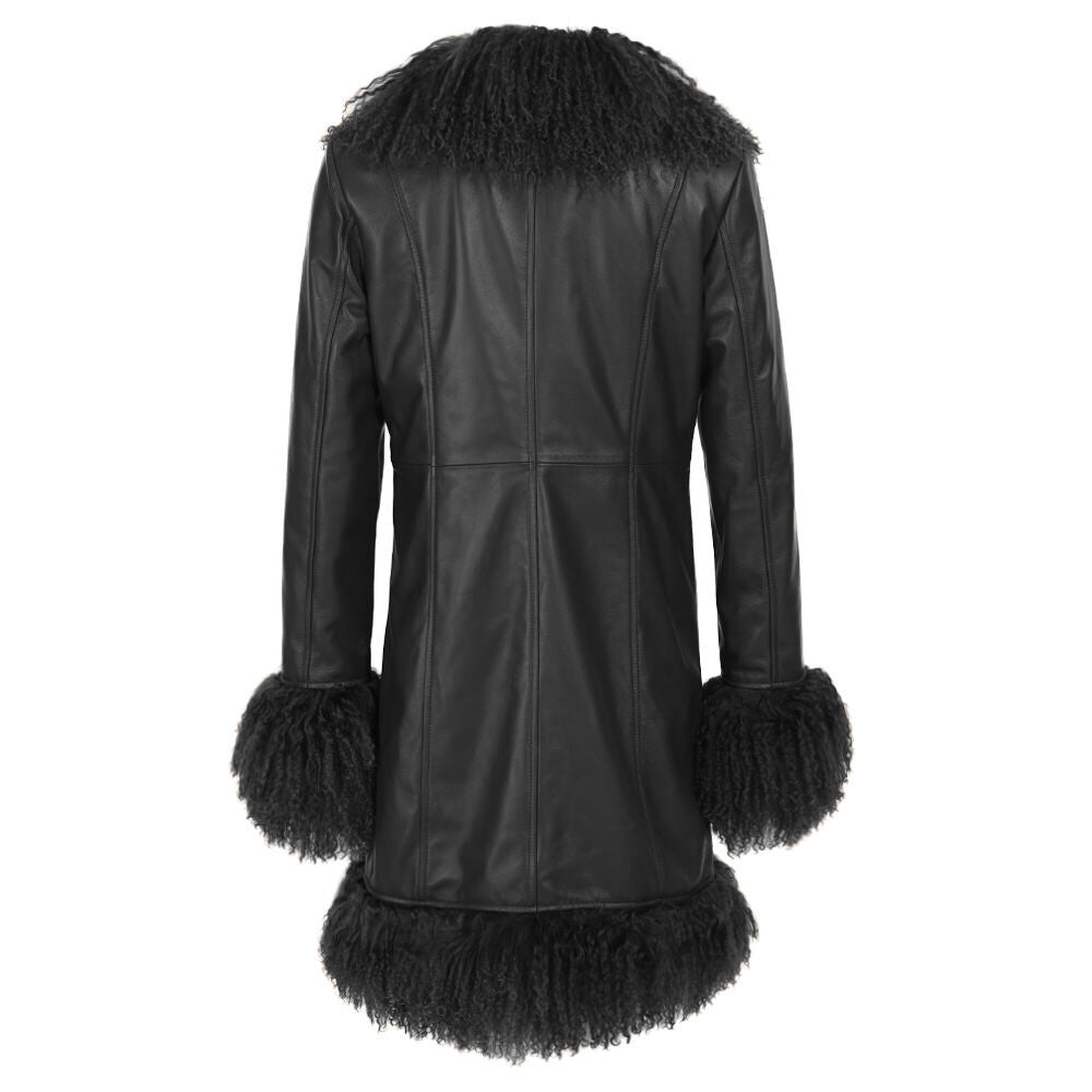 Dorothy Leather Shearling Midi Coat – SUSANNA CHOW