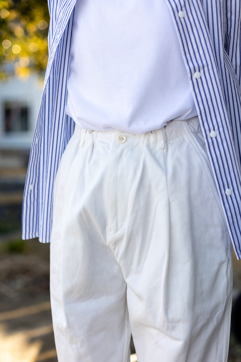 ゴーシュ カツラギタックテーパードパンツ – SUSCON