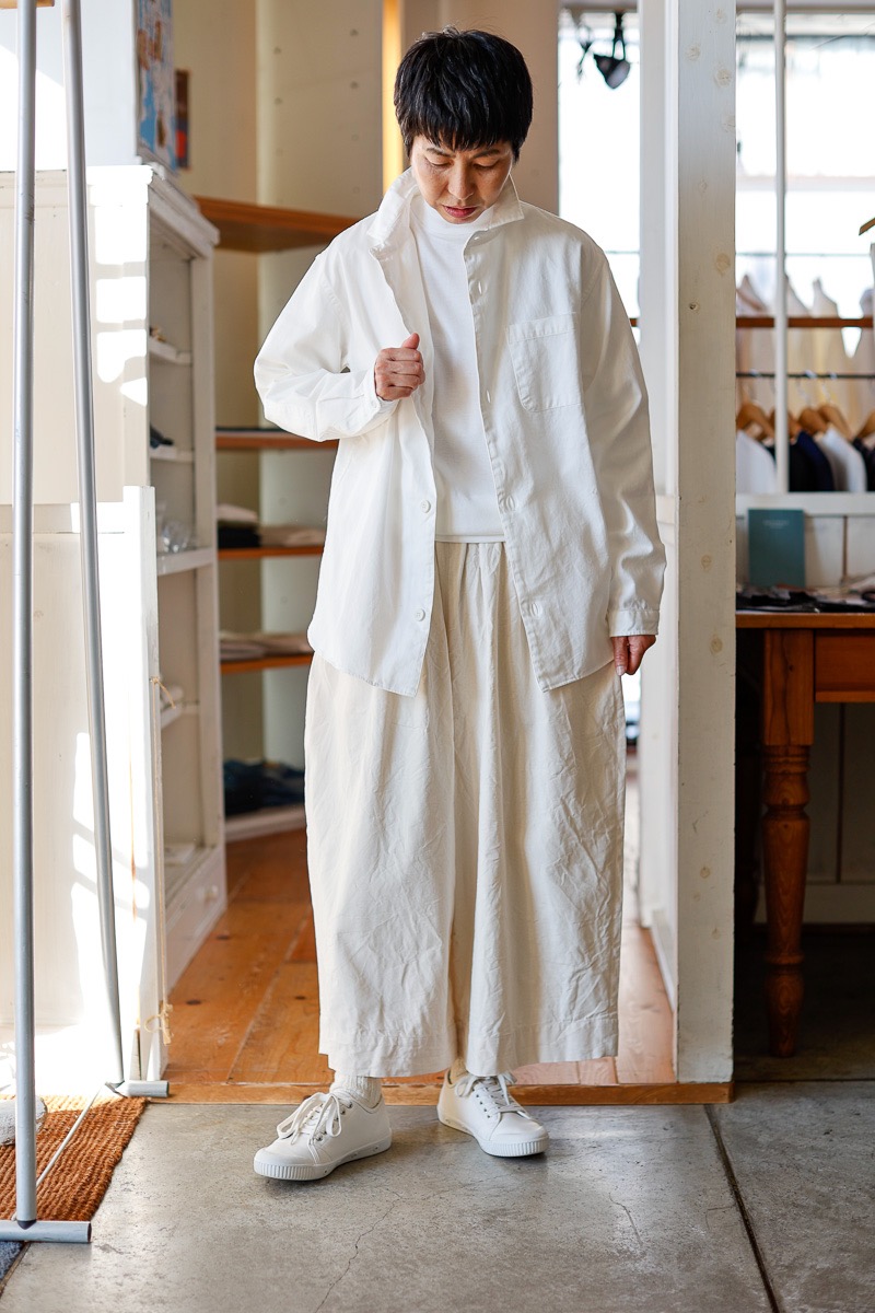 ゴーシュ コットンオックス ワイドキュロットパンツ – SUSCON