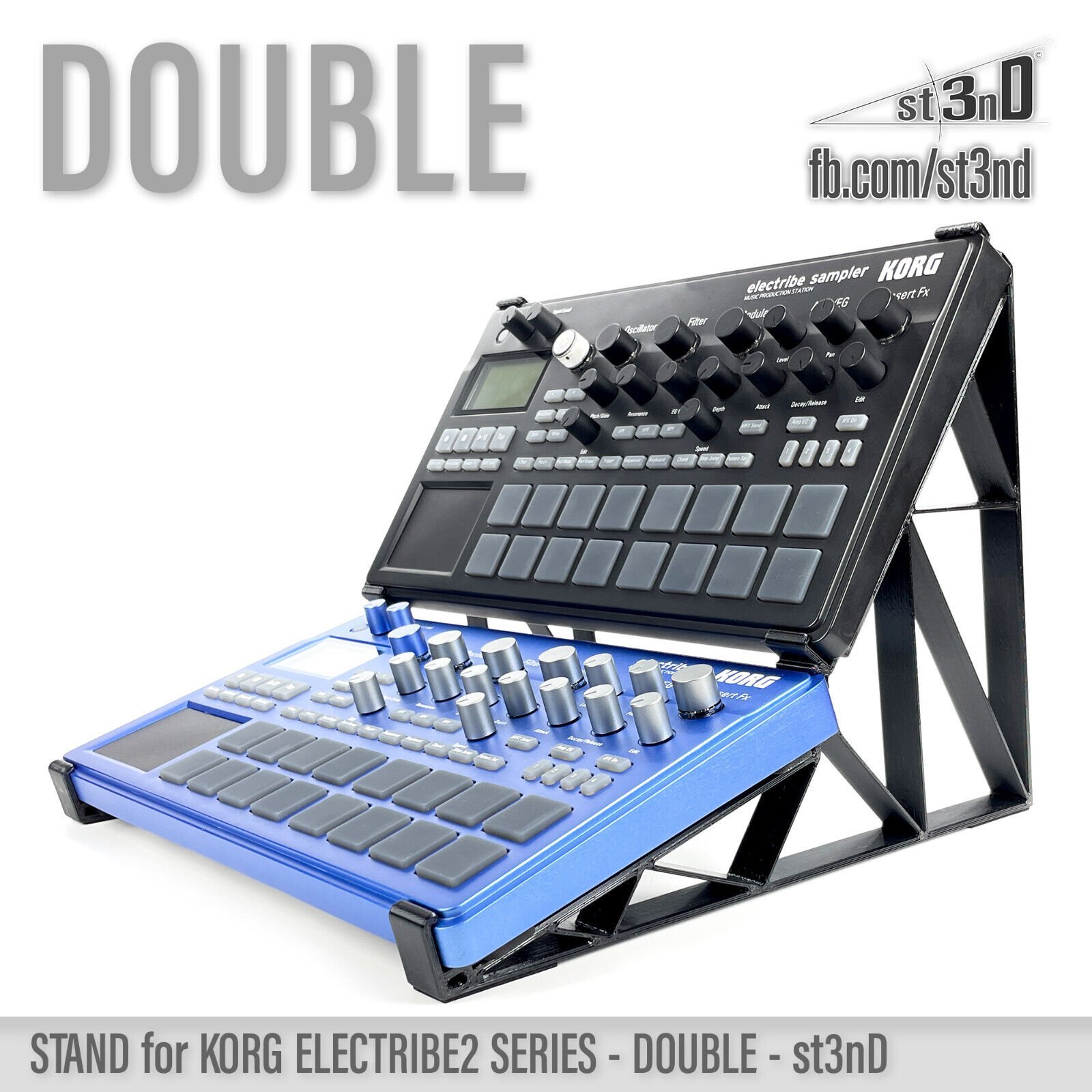 DOUBLE STAND for KORG ELECTRIBE 2 SERIES - Synth Stand + Dust