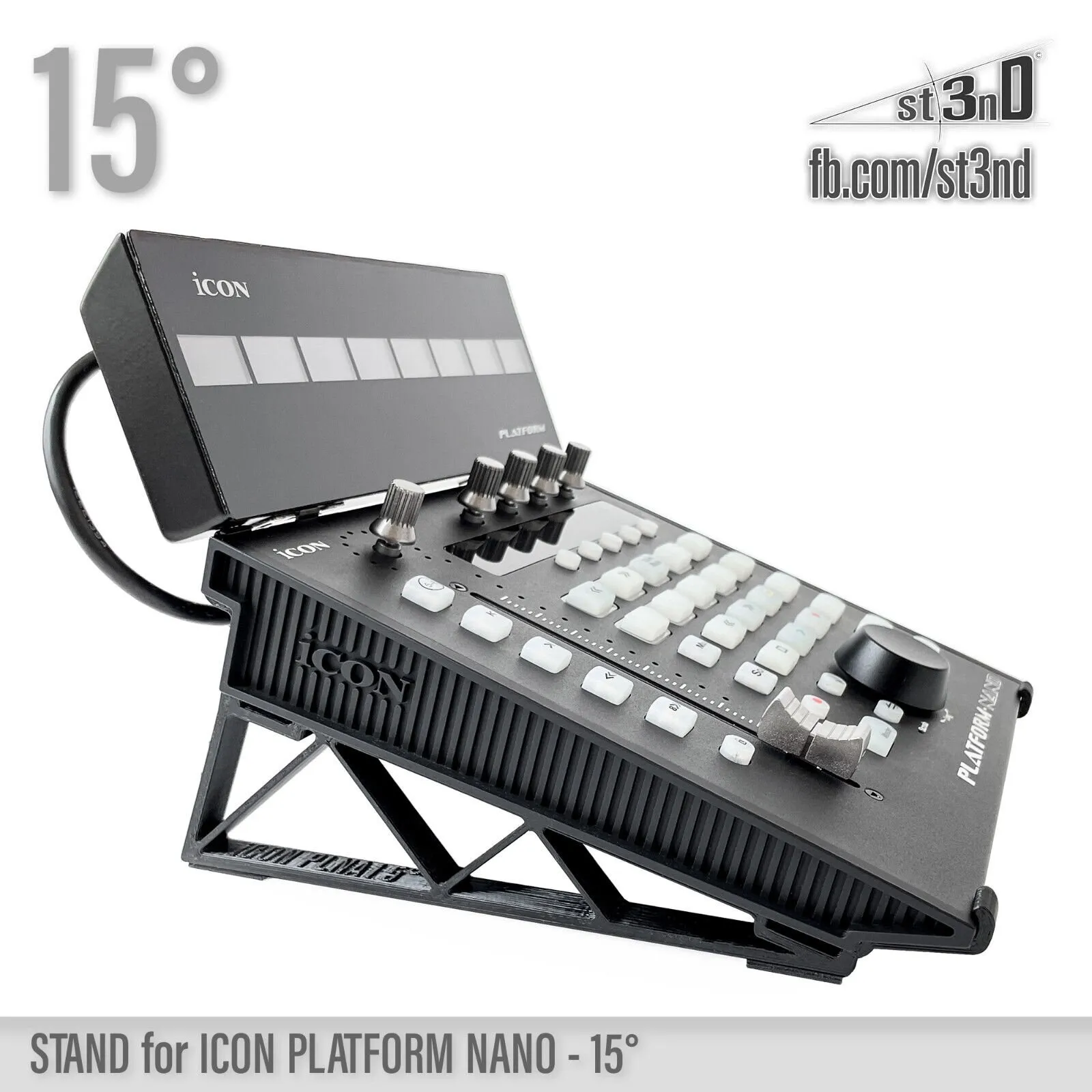 STAND for iCON PLATFORM NANO - 15° - Synth Stand + Dust Cover for