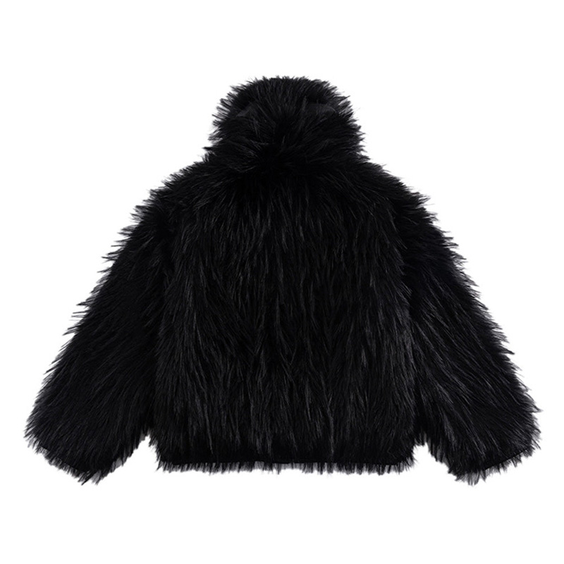 FULL-ZIP FAUX FUR JACKET -BLACK- | WALKIN STORE WEB SHOP