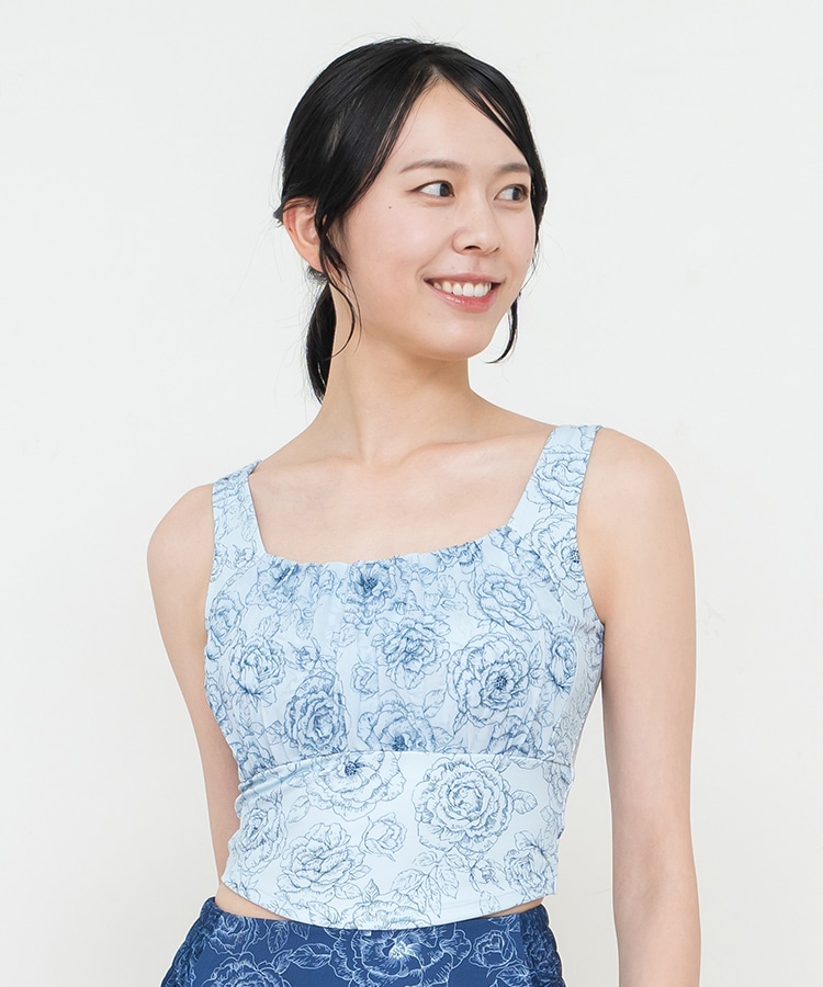 SUKALA 新作 スプリングフラワーフレアブラトップ パンジー M 【公式通販】