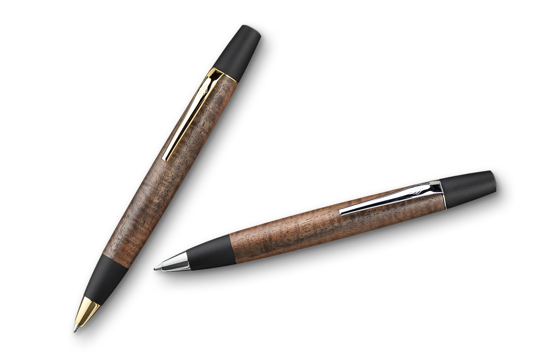 クラロウォルナット杢のボールペン・ロータリー – 野原工芸オンライン