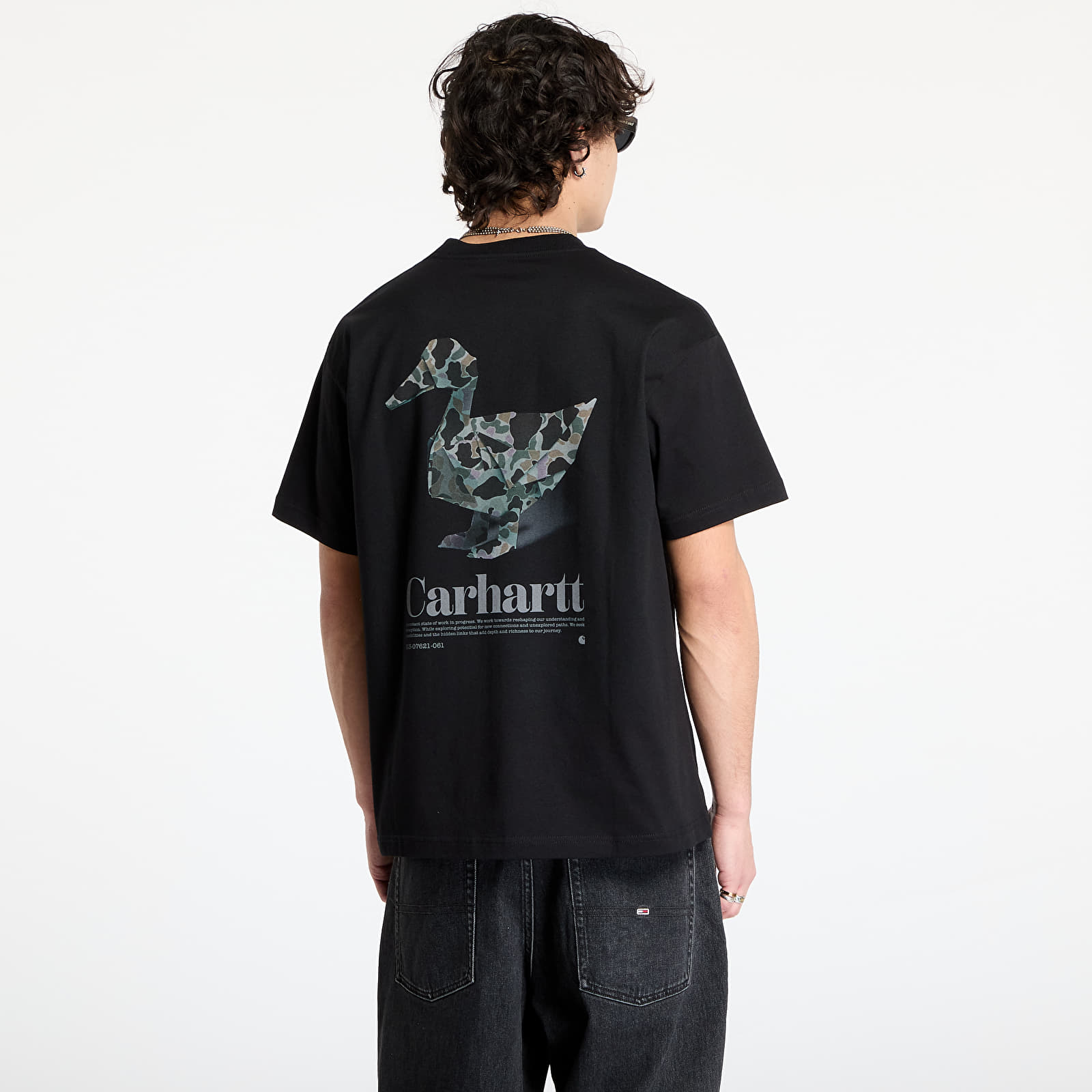 Men's T-shirts Carhartt WIP S/S Fold Duck T-Shirt UNISEX Black