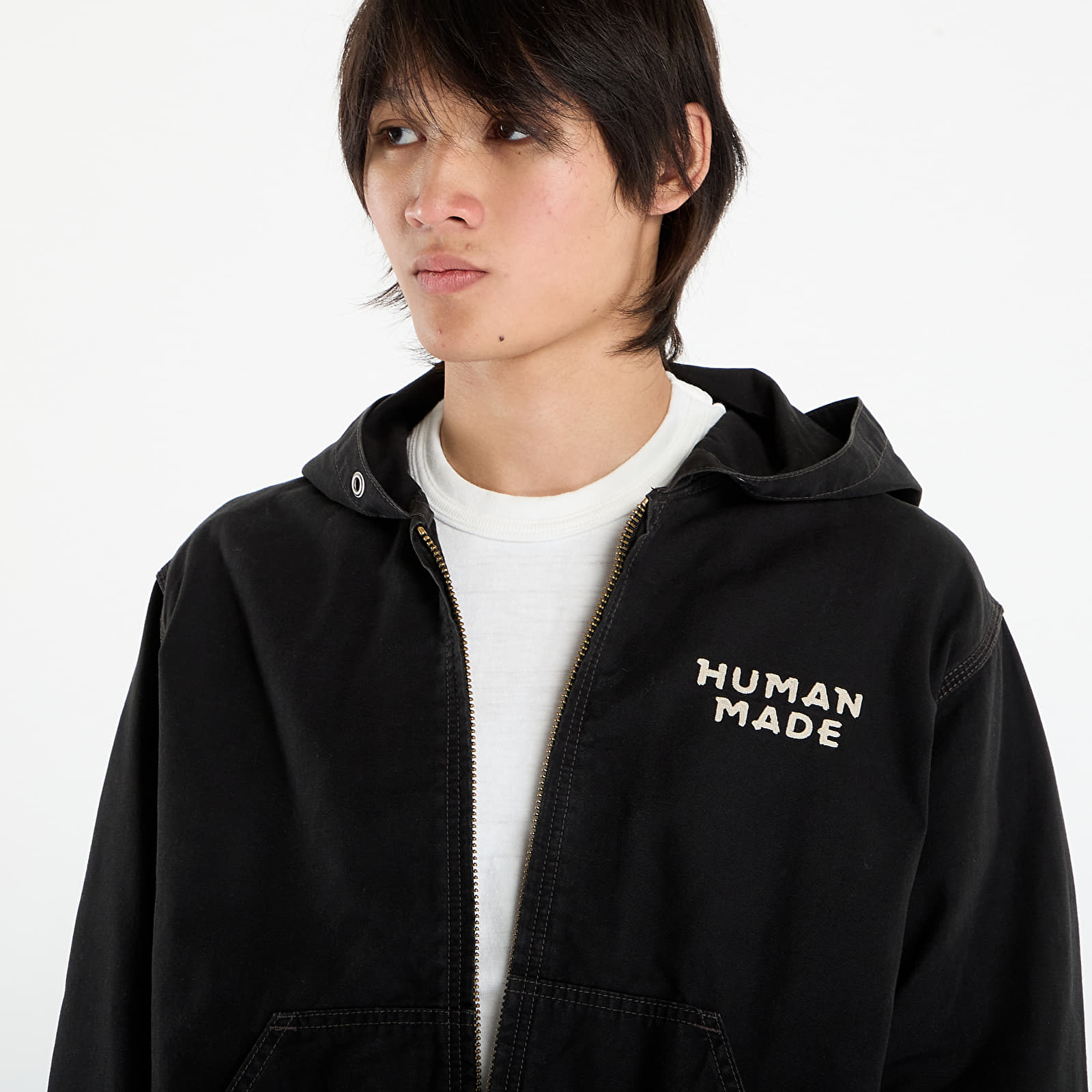 Jackets HUMAN MADE Hooded Jacket Black (HM30JK033BK) | Footshop