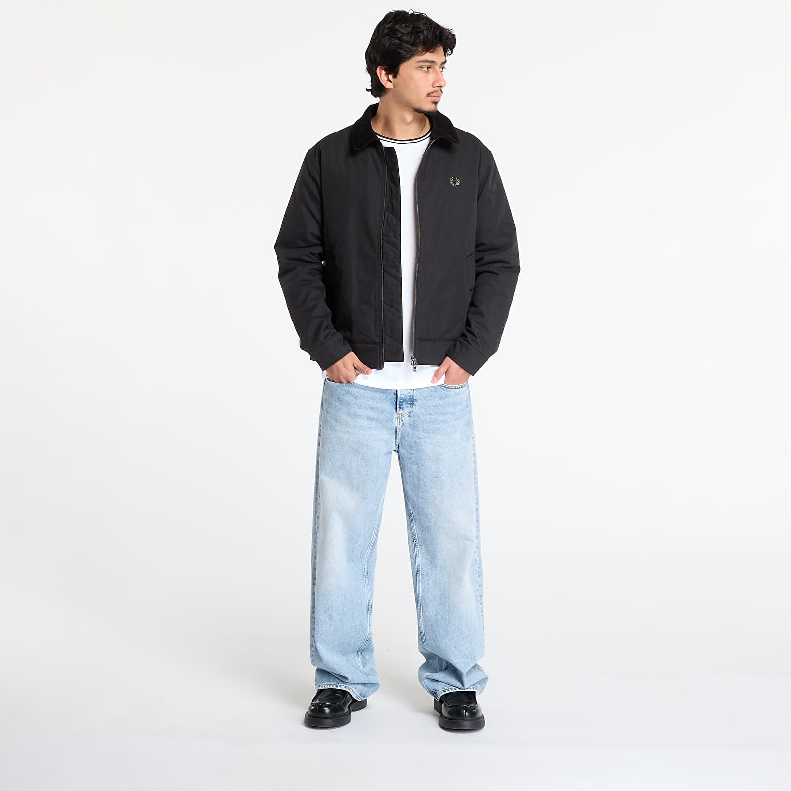 Jackets FRED PERRY Cotton Caban Jacket Black (J8535 184) | Footshop